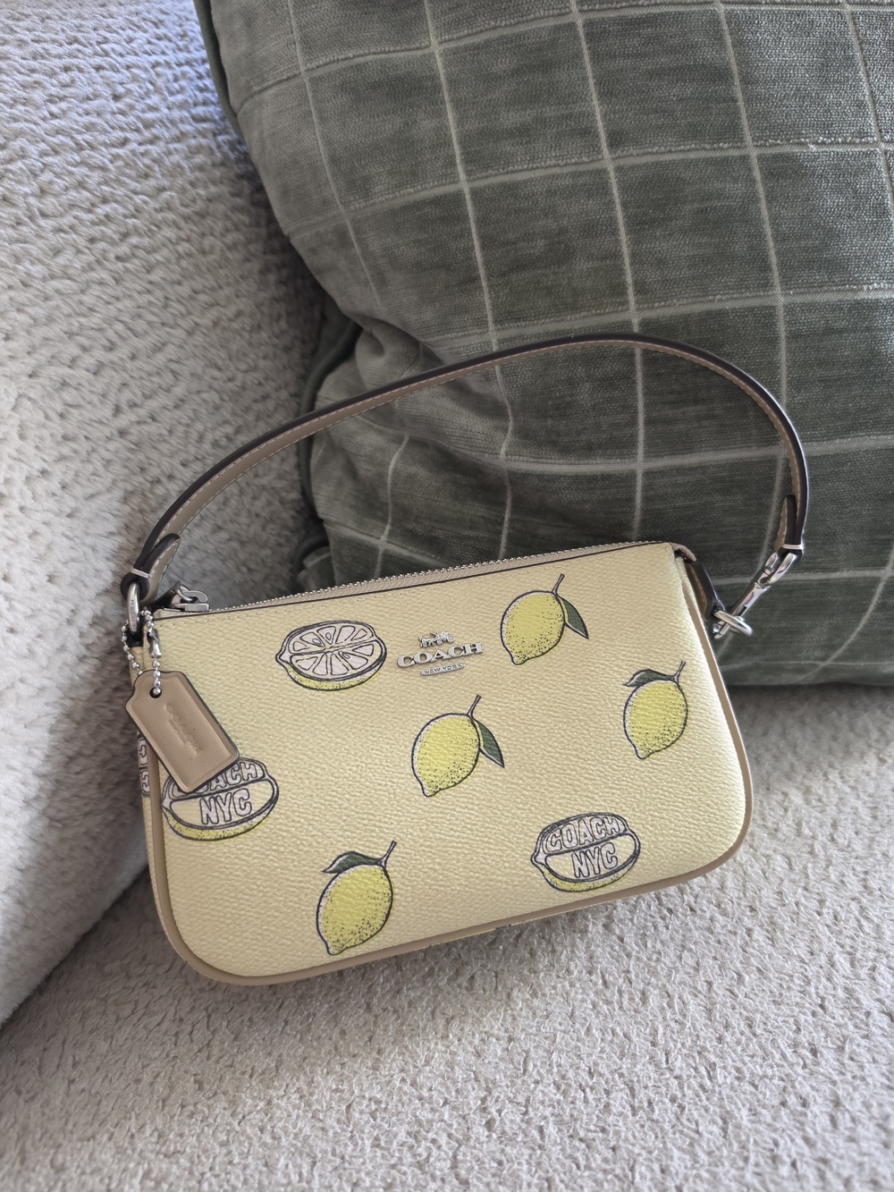 Coach Nolita 19 Lemon Wristlet New